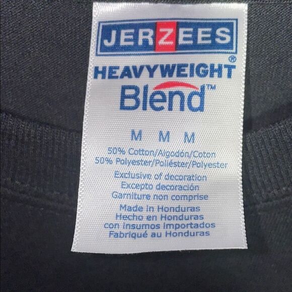 Jerzees Black and Red Short Sleeve Tee - Picture 2 of 8